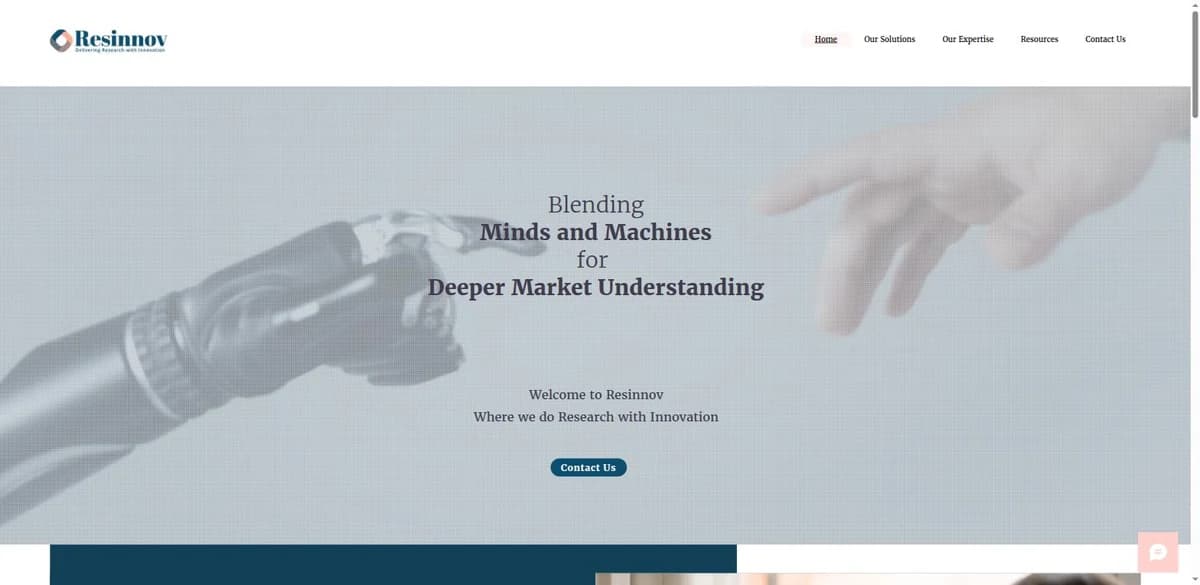 ResInnov homepage, a research platform delivering research with innovation