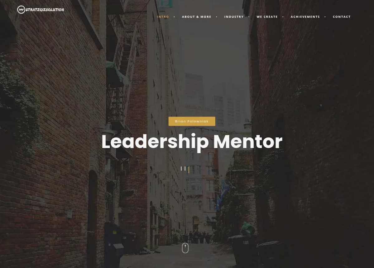 Strategy Solution homepage, a virtual assistance and leadership mentoring site