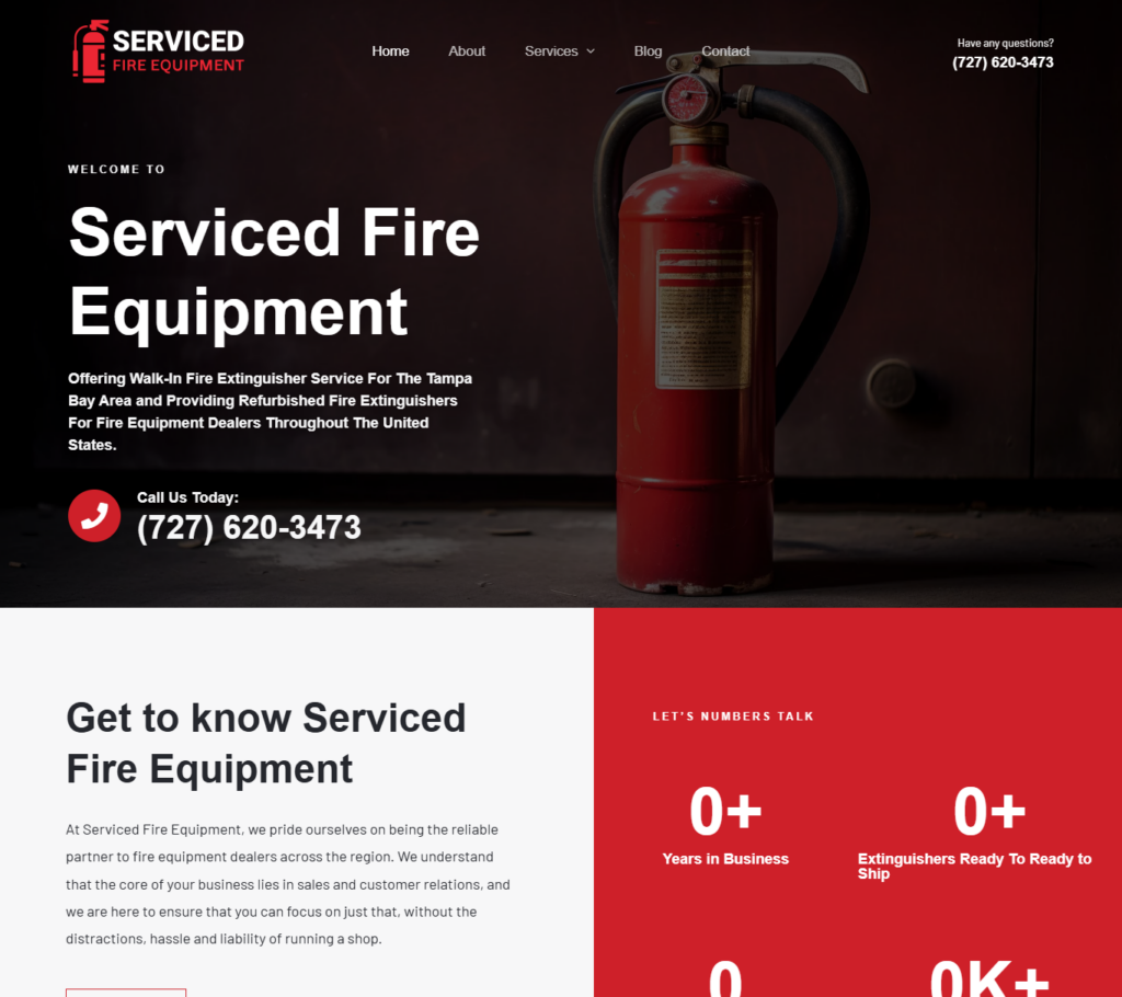 Serviced Fire Equipment  -  Case Study